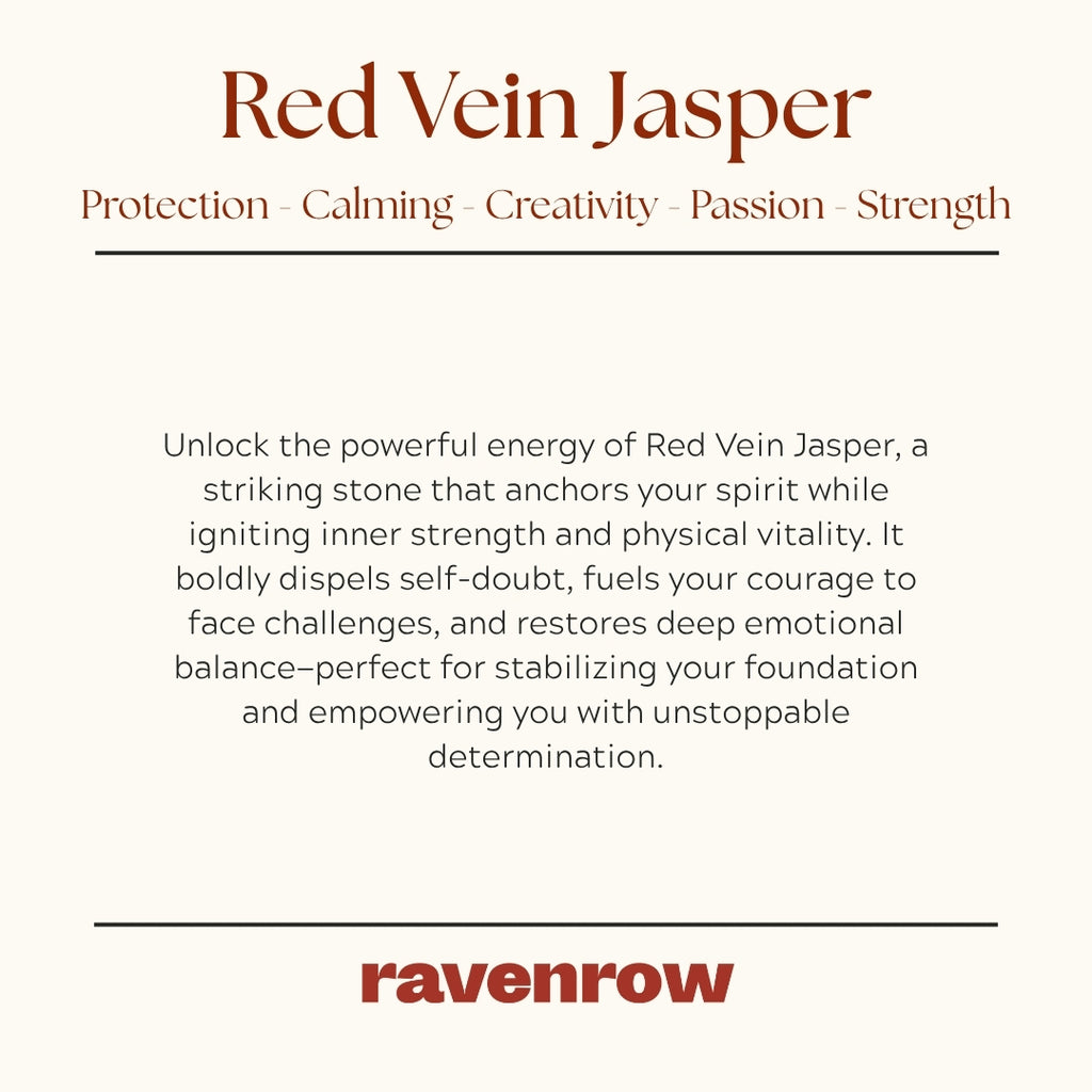 Red Vein Jasper Beaded Bracelet