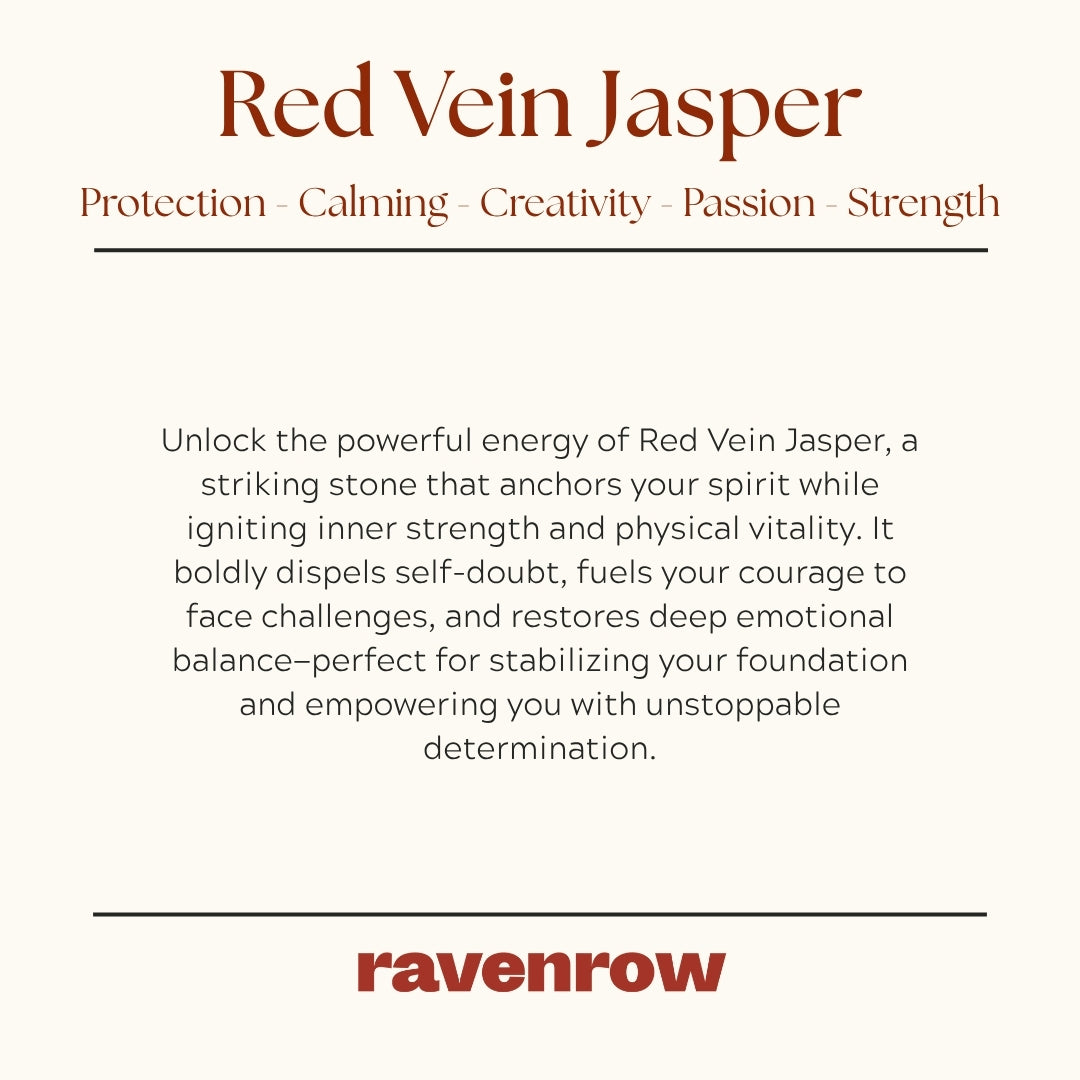 Red Vein Jasper Beaded Bracelet