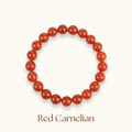 Red Carnelian Beaded Bracelet