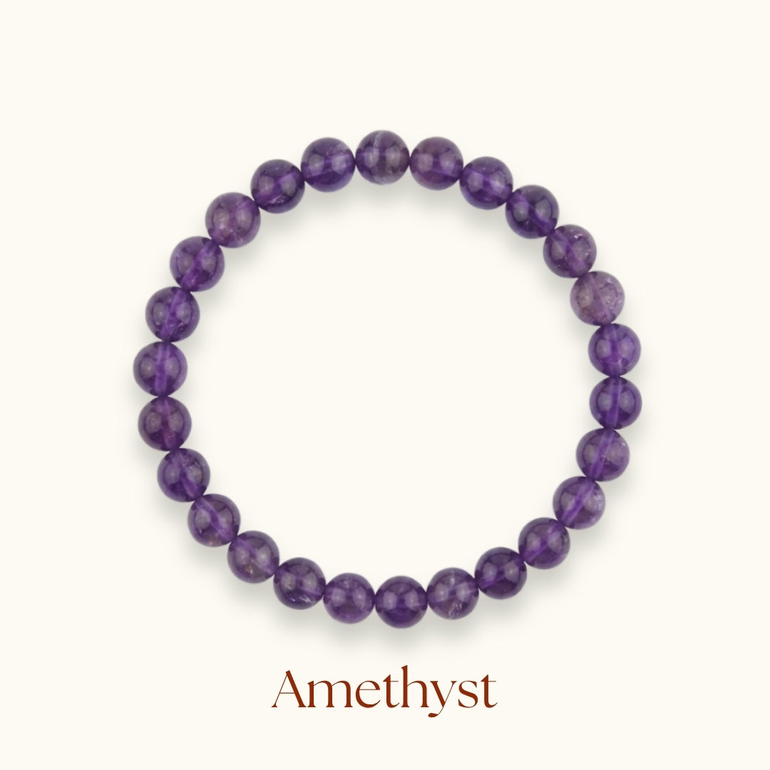 Amethyst Beaded Bracelet