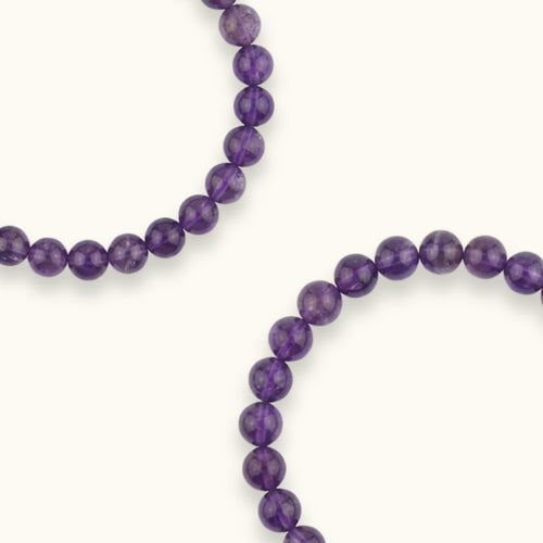 Amethyst Beaded Bracelet