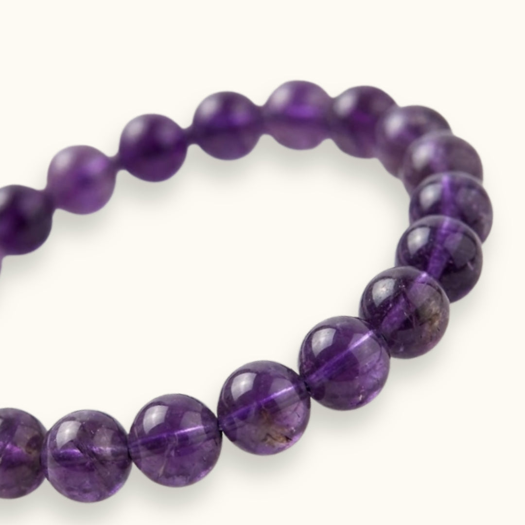 Amethyst Beaded Bracelet