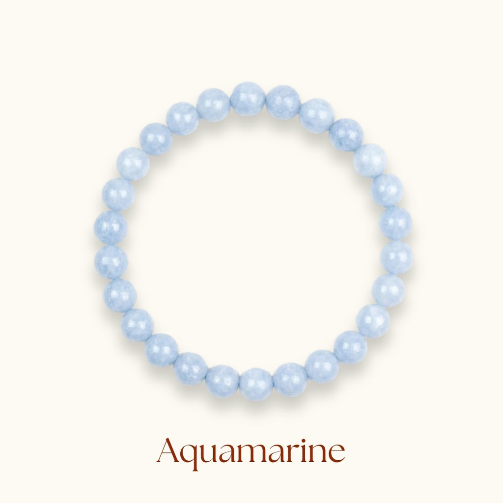 Aquamarine Beaded Bracelet