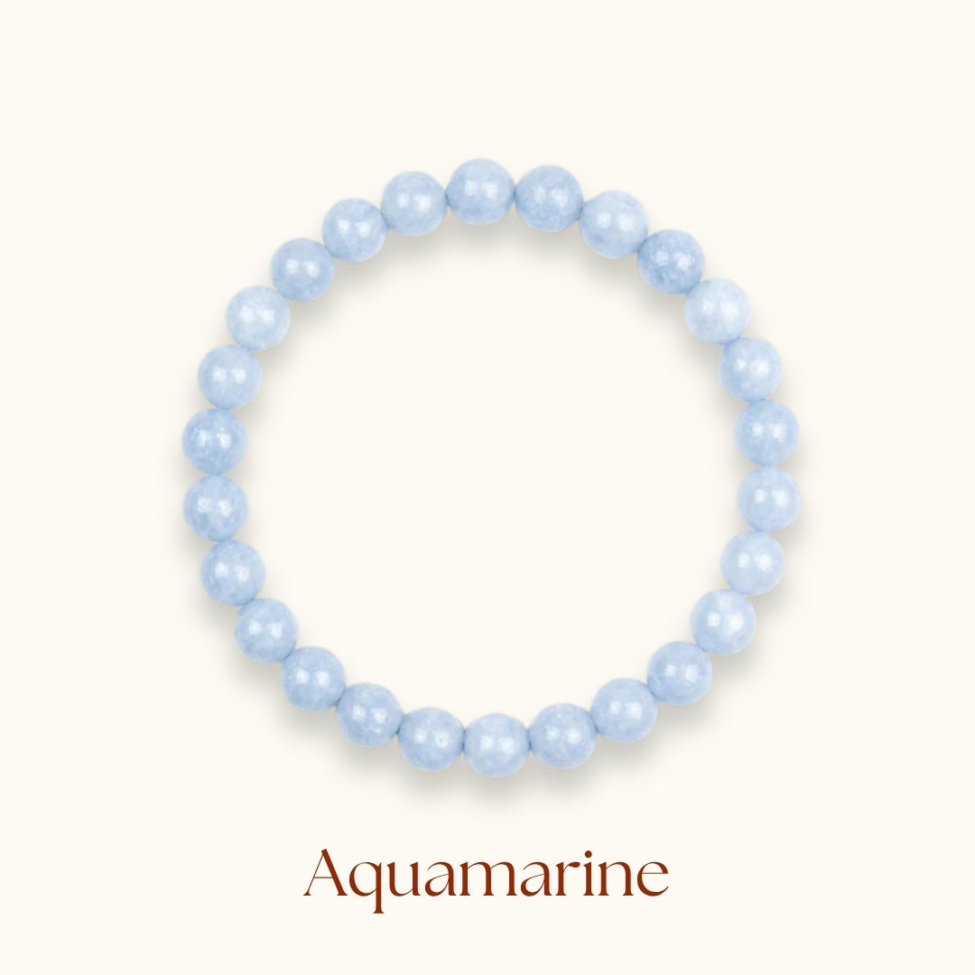 Aquamarine Beaded Bracelet