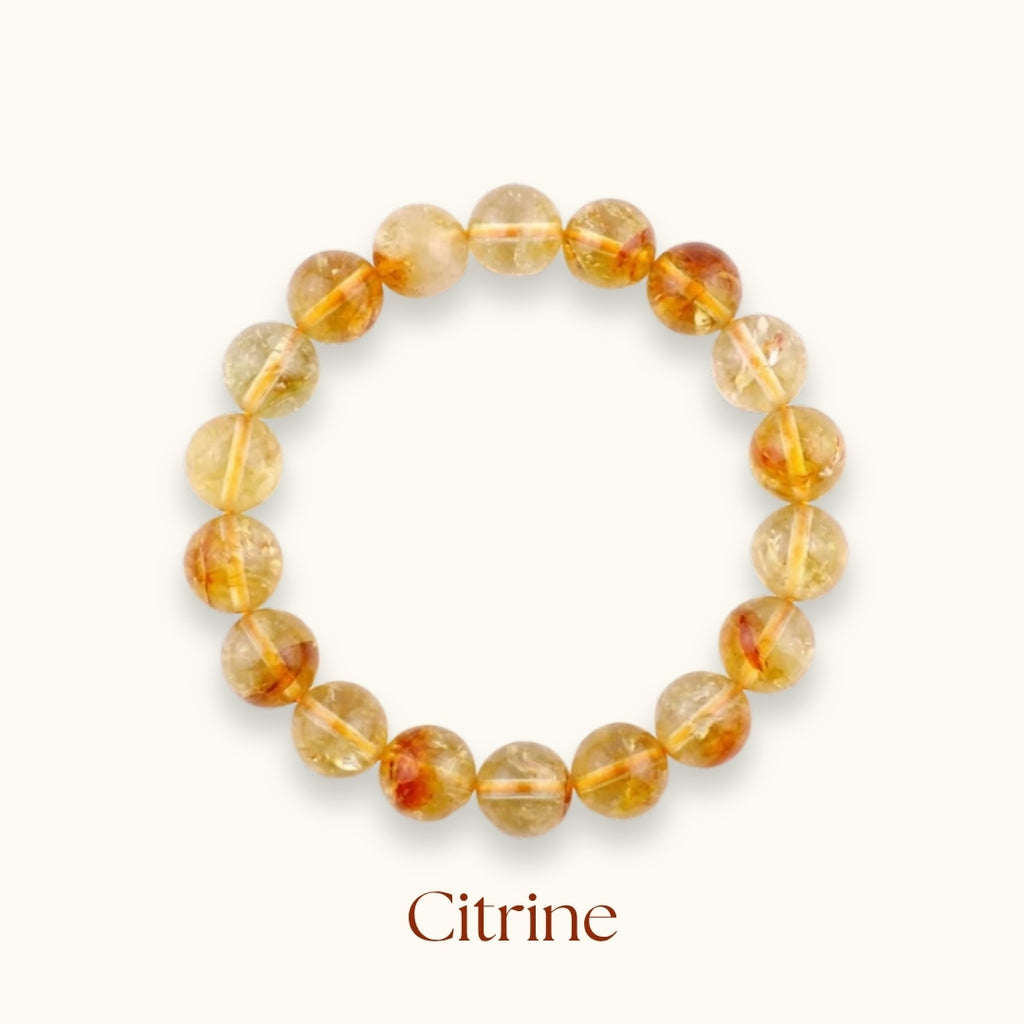 Citrine Beaded Bracelet