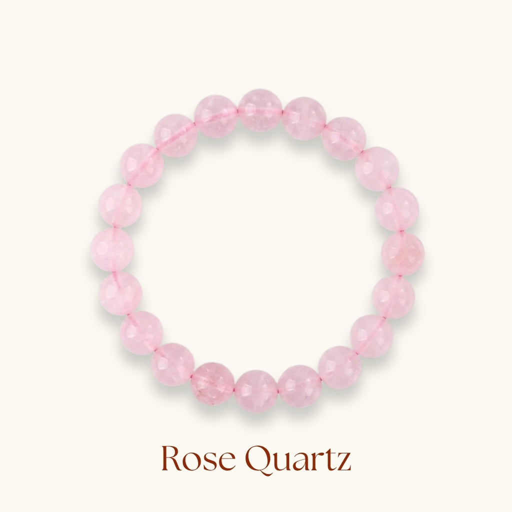 Rose Quartz Beaded Bracelet