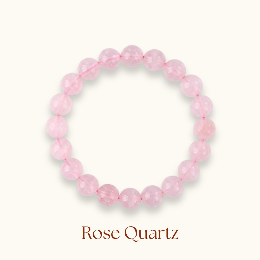 Rose Quartz Beaded Bracelet