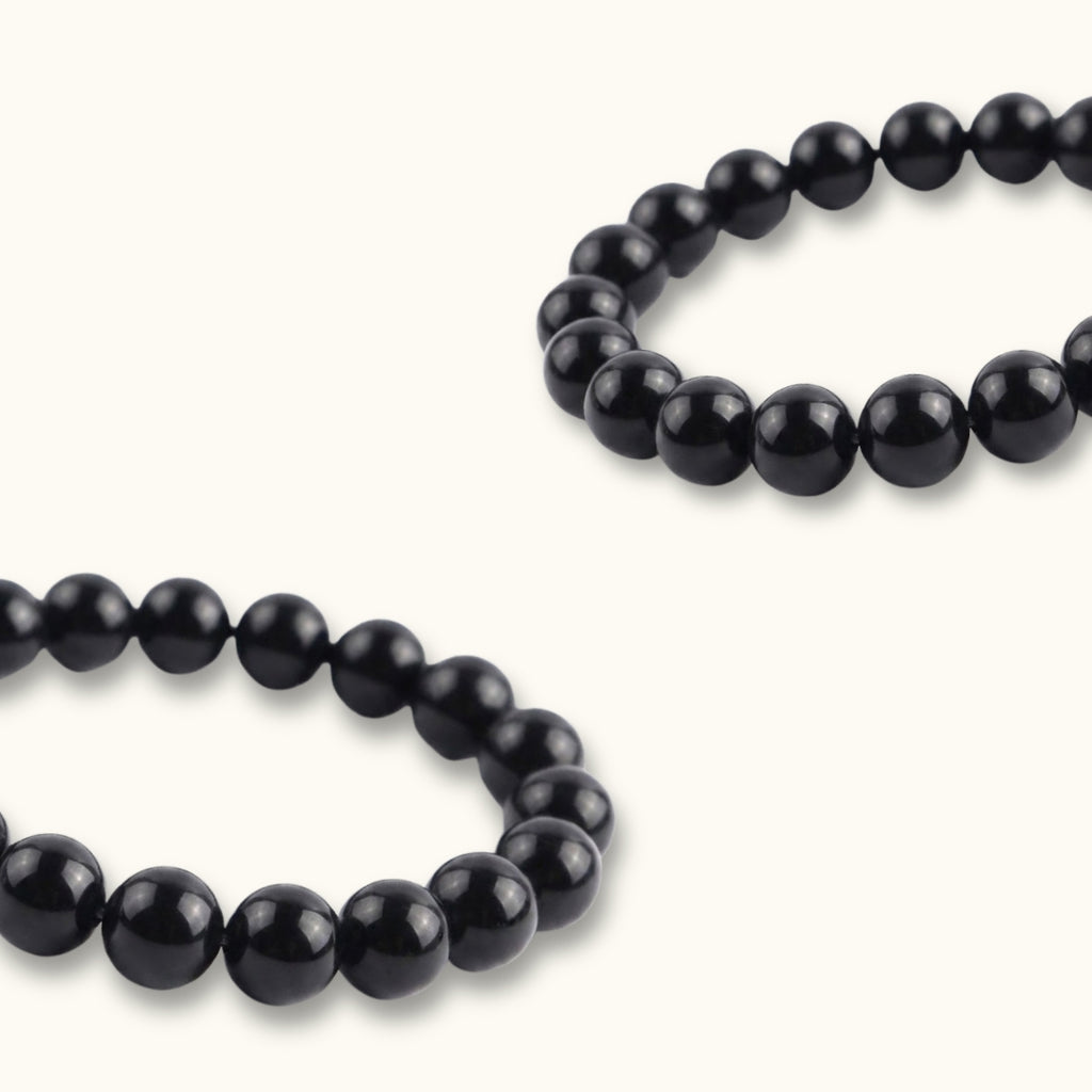 Black Tourmaline Beaded Bracelet