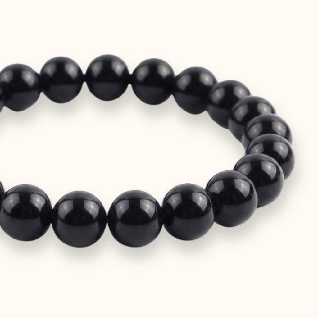 Black Tourmaline Beaded Bracelet