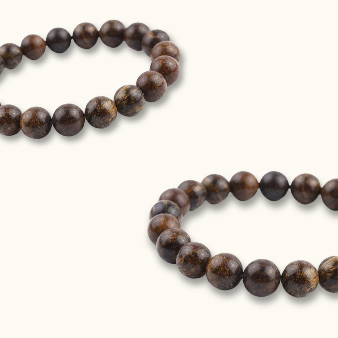 Bronzite Beaded Bracelet