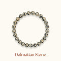 Dalmatian Stone Beaded Bracelet