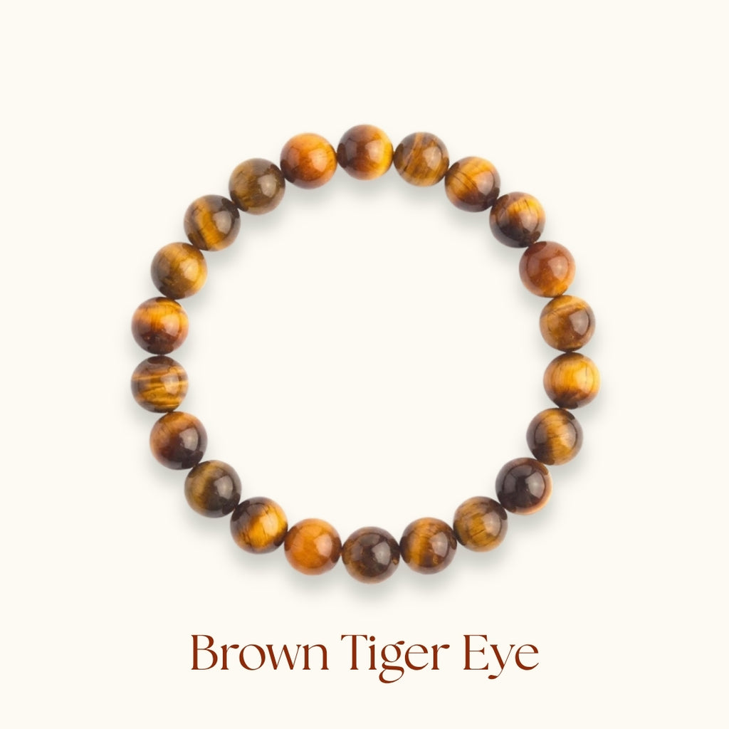 Brown Tiger Eye Beaded Bracelet