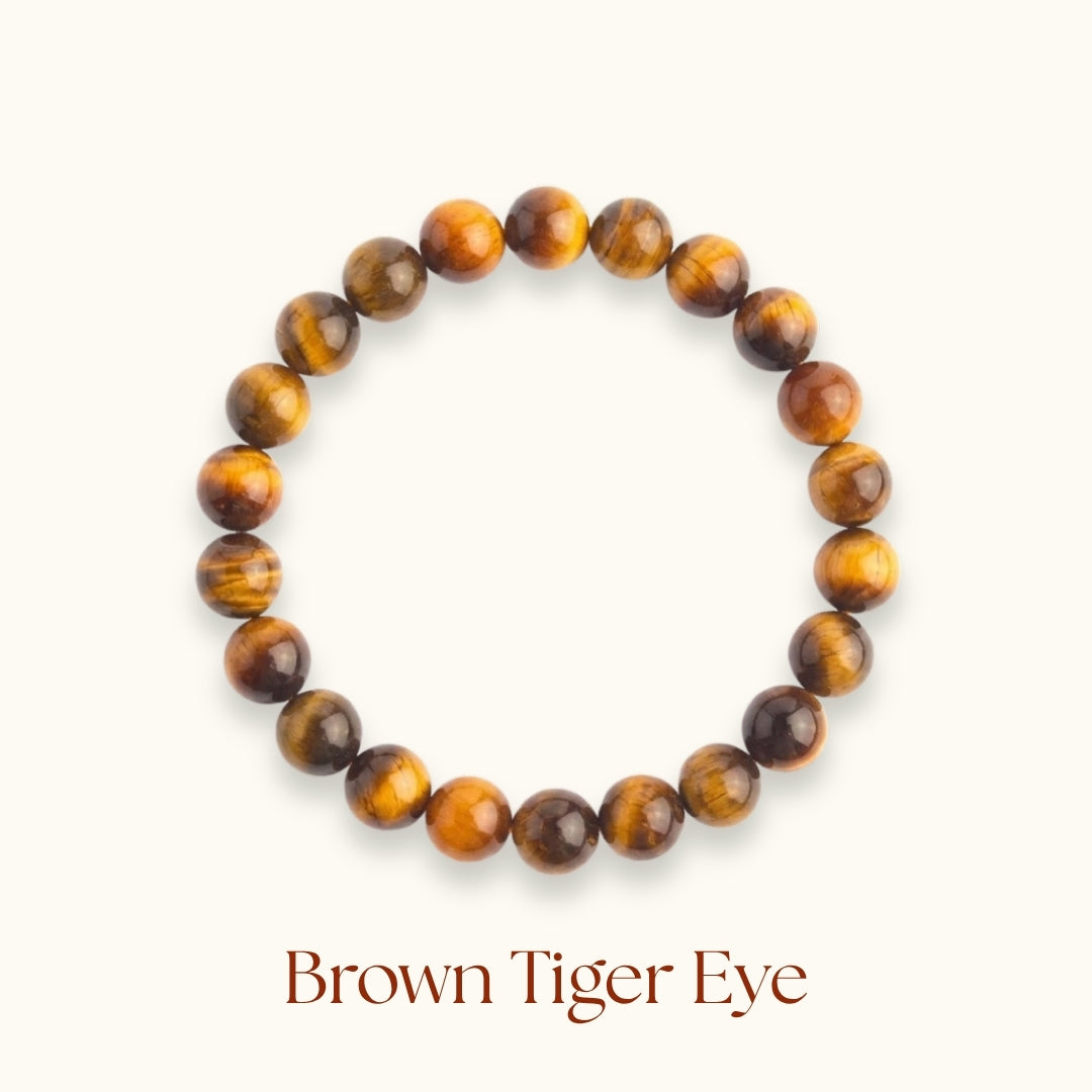 Brown Tiger Eye Beaded Bracelet