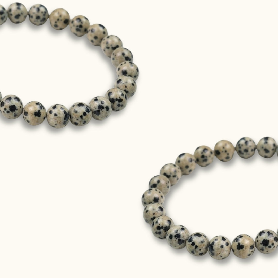 Dalmatian Stone Beaded Bracelet