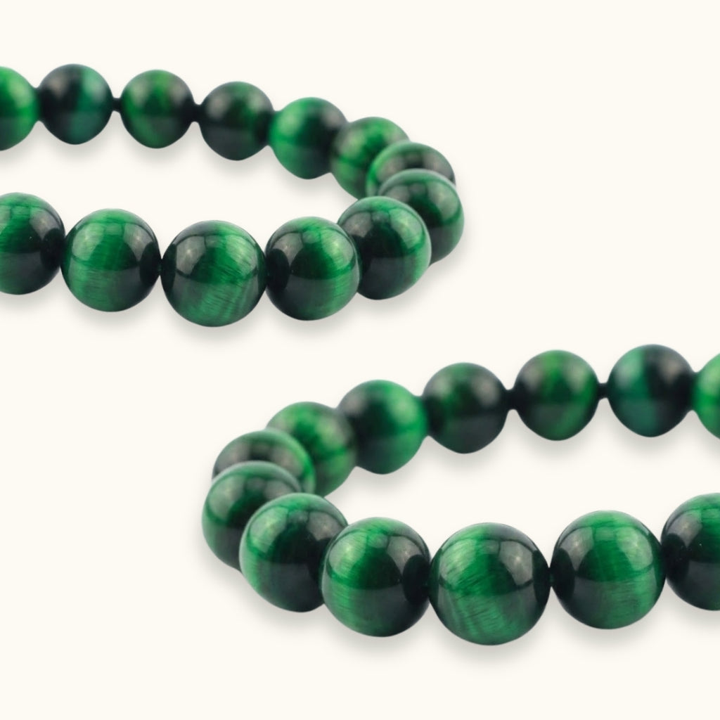 Green Tiger Eye Beaded Bracelet