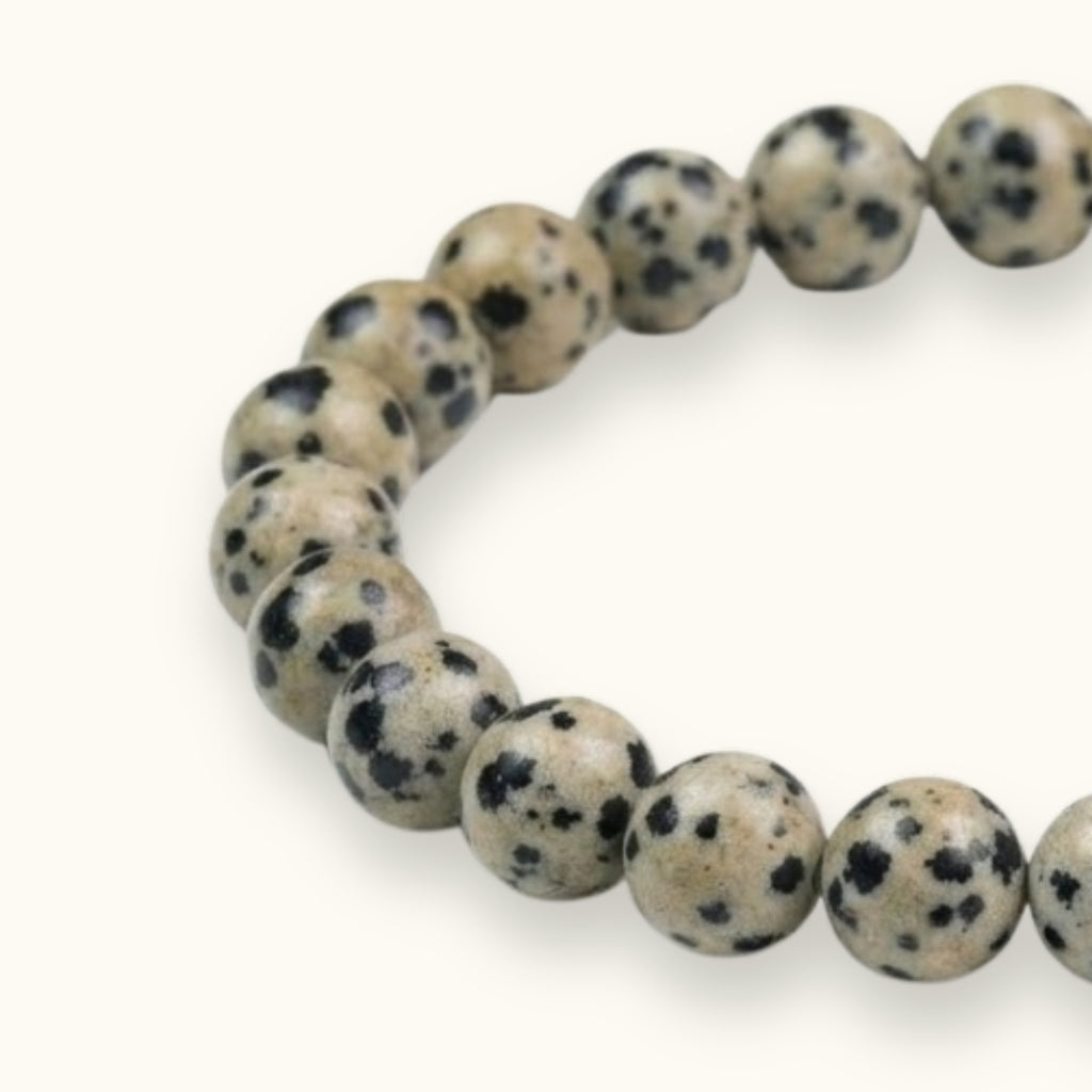 Dalmatian Stone Beaded Bracelet
