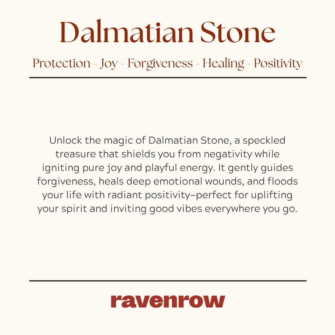 Dalmatian Stone Beaded Bracelet