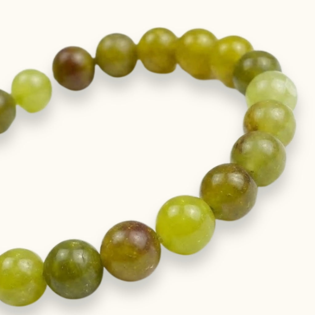 Lemon Jade Beaded Bracelet