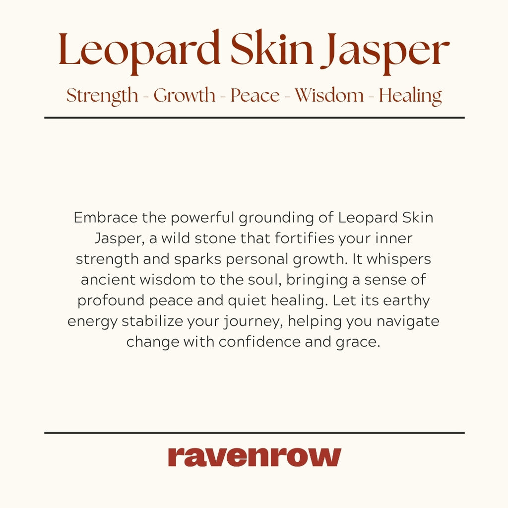 Leopard Skin Jasper Beaded Bracelet