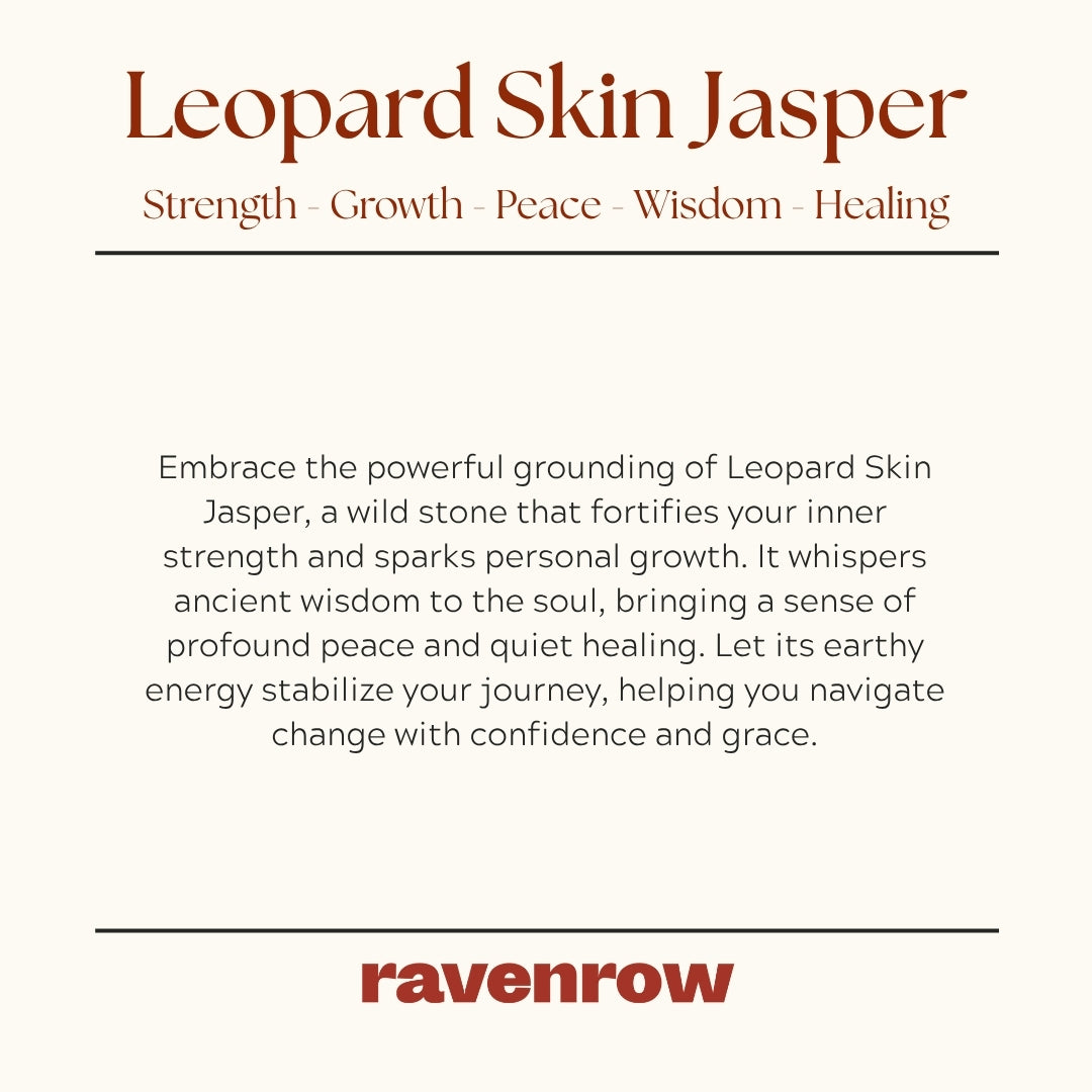 Leopard Skin Jasper Beaded Bracelet