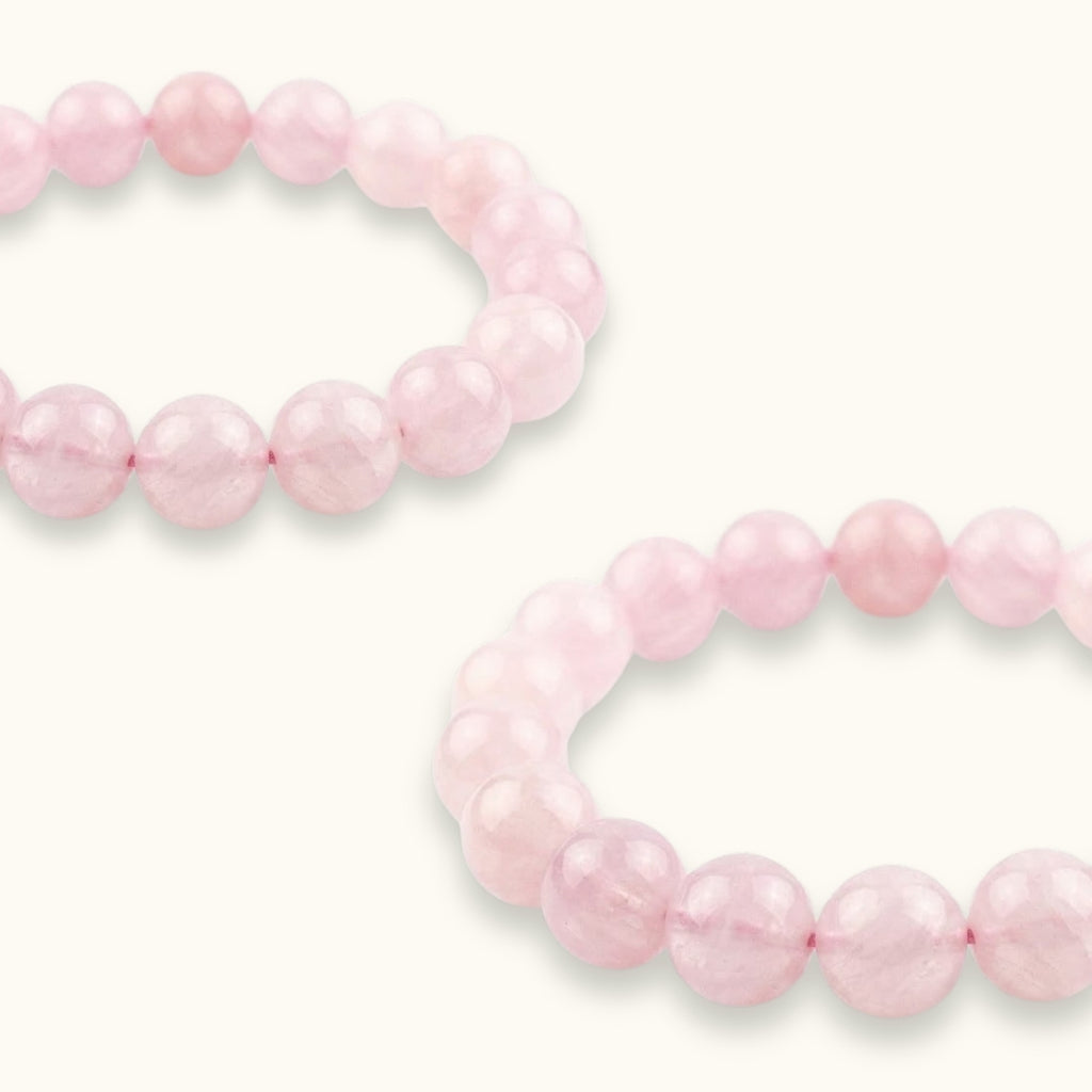 Madagascar Rose Quartz Beaded Bracelet