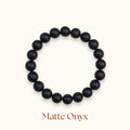 Matte Onyx Beaded Bracelets