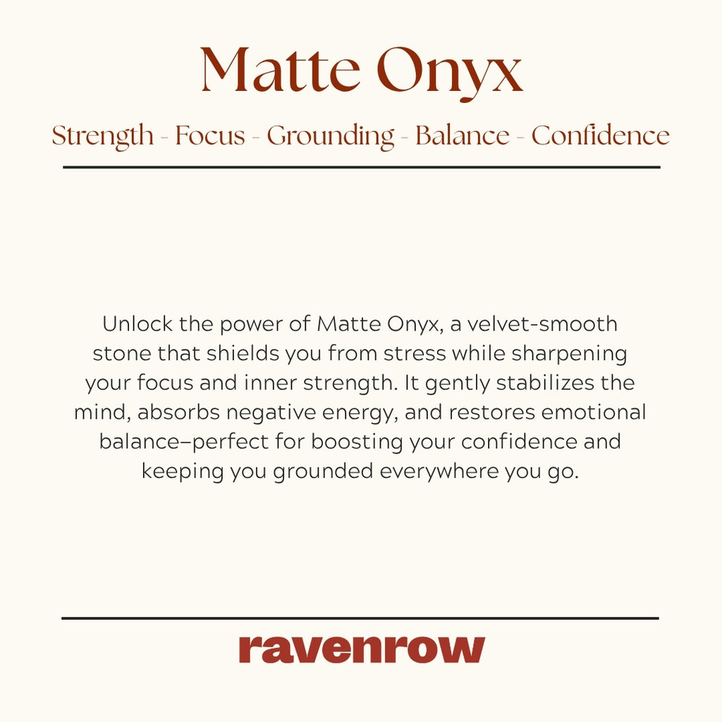 Matte Onyx Beaded Bracelets