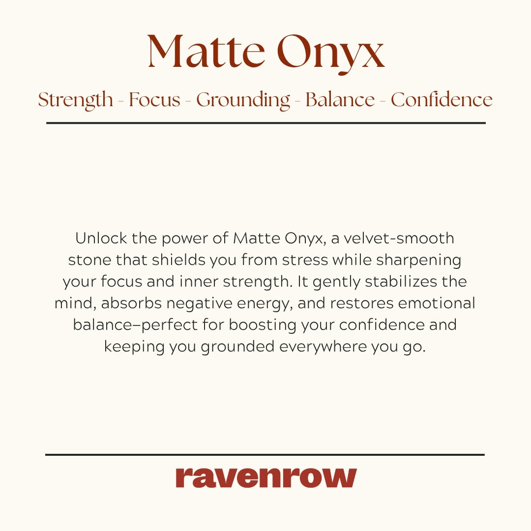 Matte Onyx Beaded Bracelets