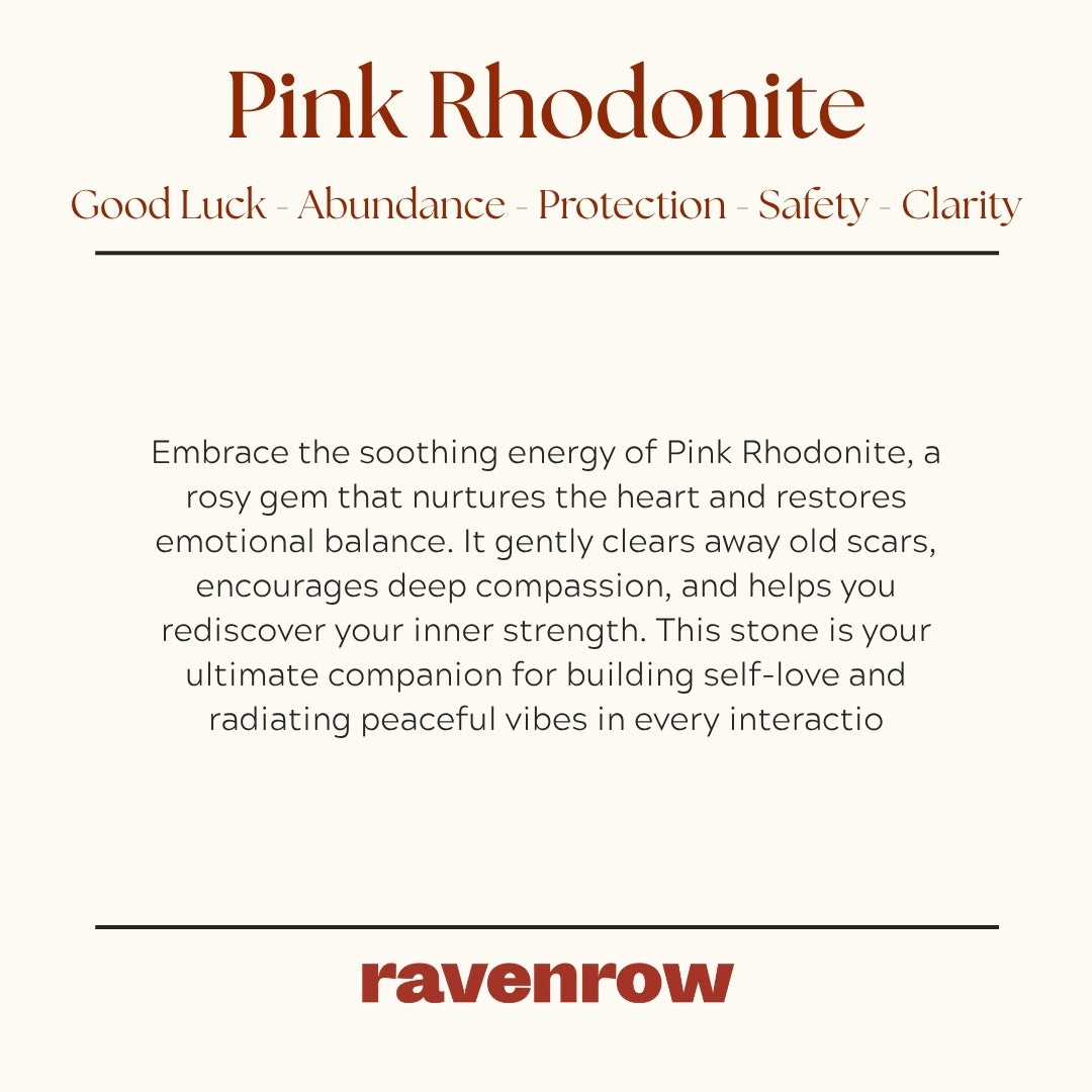 Pink Rhodonite Beaded Beacelet