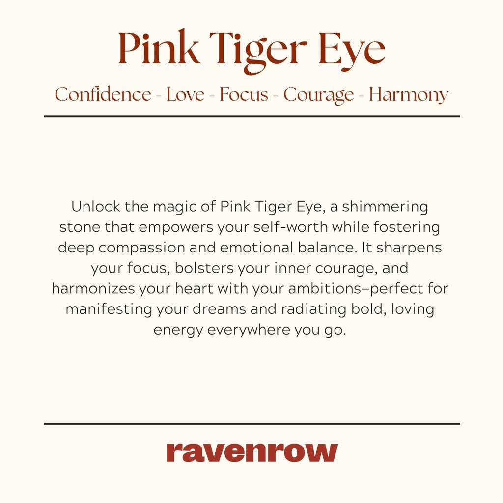 Pink Tiger Eye Beaded Bracelet