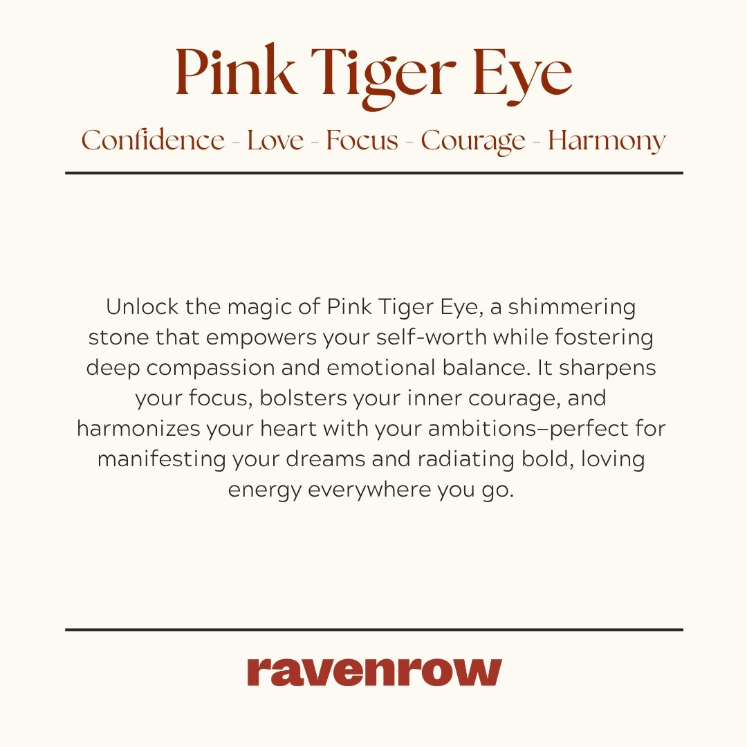 Pink Tiger Eye Beaded Bracelet