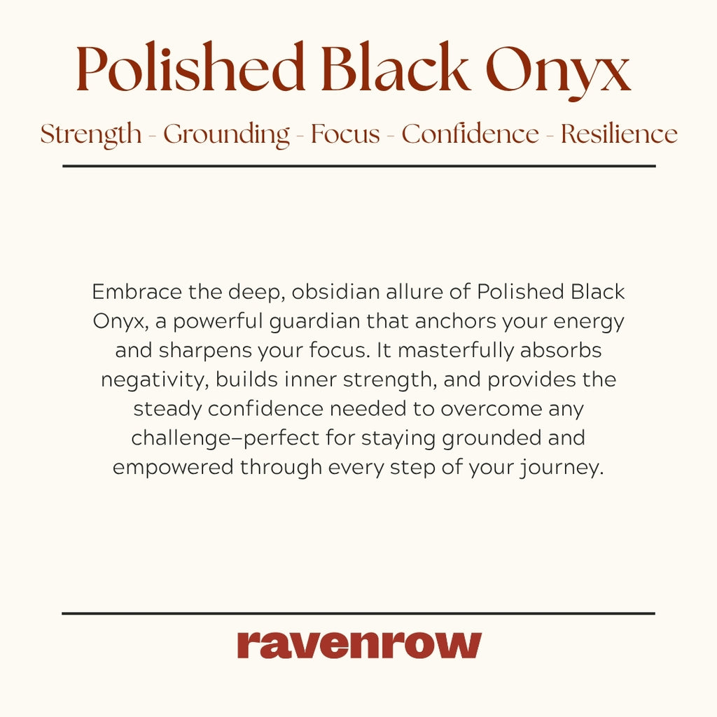 Polished Black Onyx Beaded Bracelet