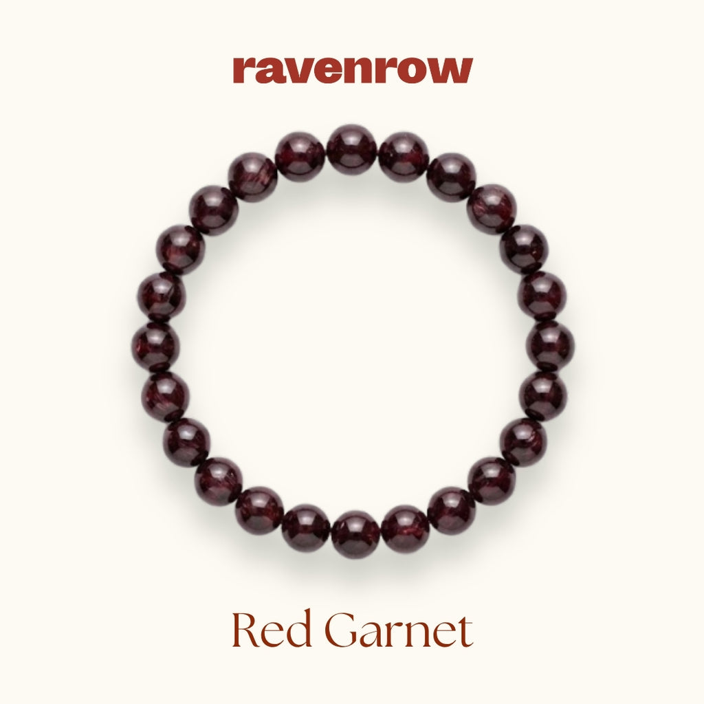 Red Garnet Beaded Bracelet