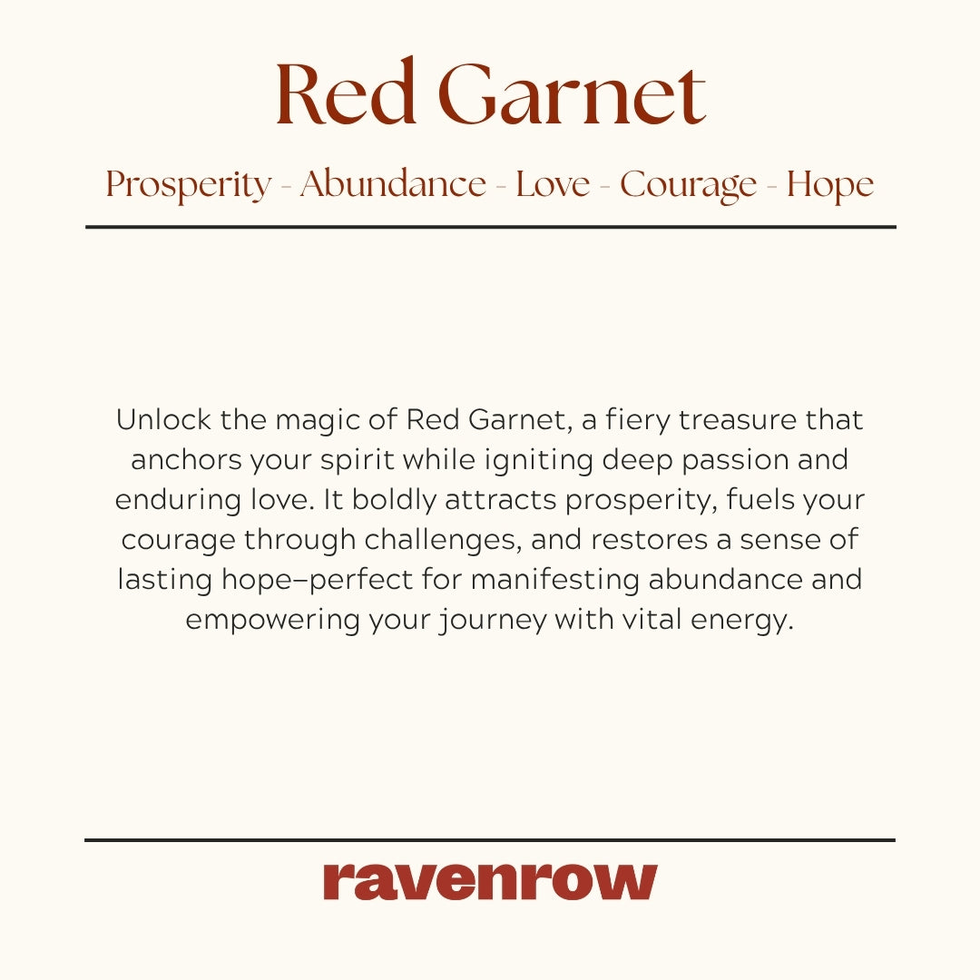 Red Garnet Beaded Bracelet