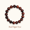 Red Tiger Eye Beaded Bracelet