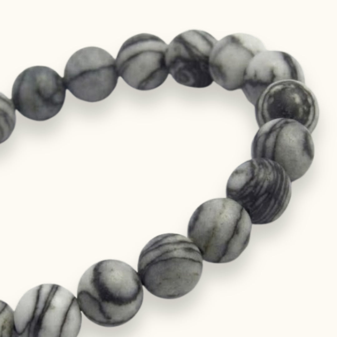 Spider Web Jasper Beaded Jasper